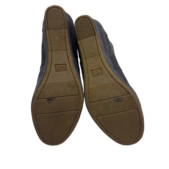 Toms Desert Wedge Ankle Booties Gray Suede Back Zip Women's US 9 - Picture 7 of 7
